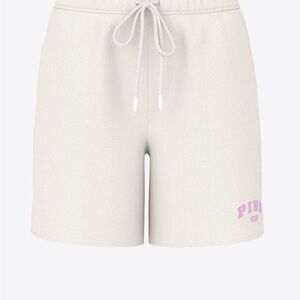 PINK Victoria's Secret Cream Athletic Shorts